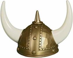 Adorox Adult Viking Warrior Horns Plastic Hat Helmet Unisex 
