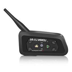 LEXIN 1PC Bluetooth Motorcycle Helmet headset kit up to 6 Ri