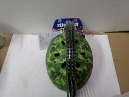 Camo Green Kids Helmet Bike Adjustable Strap Head Safety Age