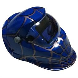 In Blue Shade With Spider Web Graphic Design