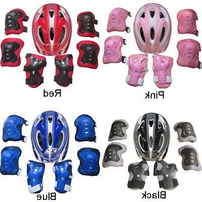 Cooling Helmet Elbow Knee And Wrist Pad Set For 5-15 Years O