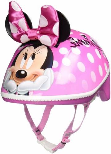 Small Kids Toddler 3D Minnie Me Bike Helmet Pink FITS 3-5 Ye