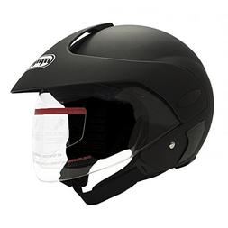 MMG Motorcycle Open Face Helmet DOT Street Legal - Flip Up C