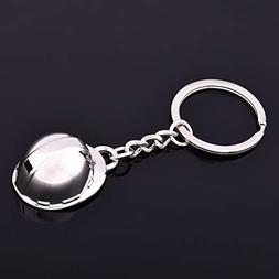 1 Pack Safety Helmet Building Worker Keychains Gifts Pendant
