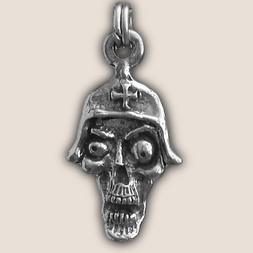 SKULL HELMET ZIPPER PULL biker leather jacket harley motorcy
