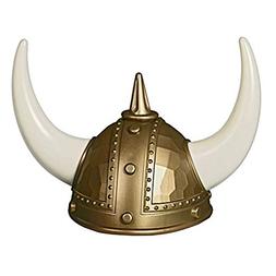Adorox Adult Viking Warrior Horns Plastic Hat Helmet Unisex 