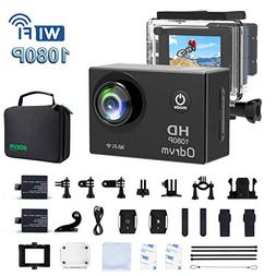 2.0-Inch WiFi Underwater Camera 12MP Sports Action Camera Di